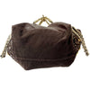 Grand sac bi-matière cuir & denim clouté — Très bon état — Format XL