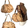 SAC À MAIN VINTAGE EN CUIR GRAINÉ BEIGE - COCCINELLE ( MODÈLE RARE )