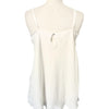 Top Tunique Esprit Lingerie Satin Blanc Nacré & Mousseline — taille 40/42 — coquette / boudoir chic / Y2K