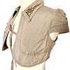 Boléro Court en Toile Beige Sable Style Y2K / Western Chic — T. 36