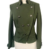 Veste Officier Vintage Kaki à Boutonnage Croisé — Taille 36 — Indie Sleaze