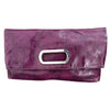Sac Convertible & Pochette Rabattable Similicuir Prune Style Y2K — T. Medium