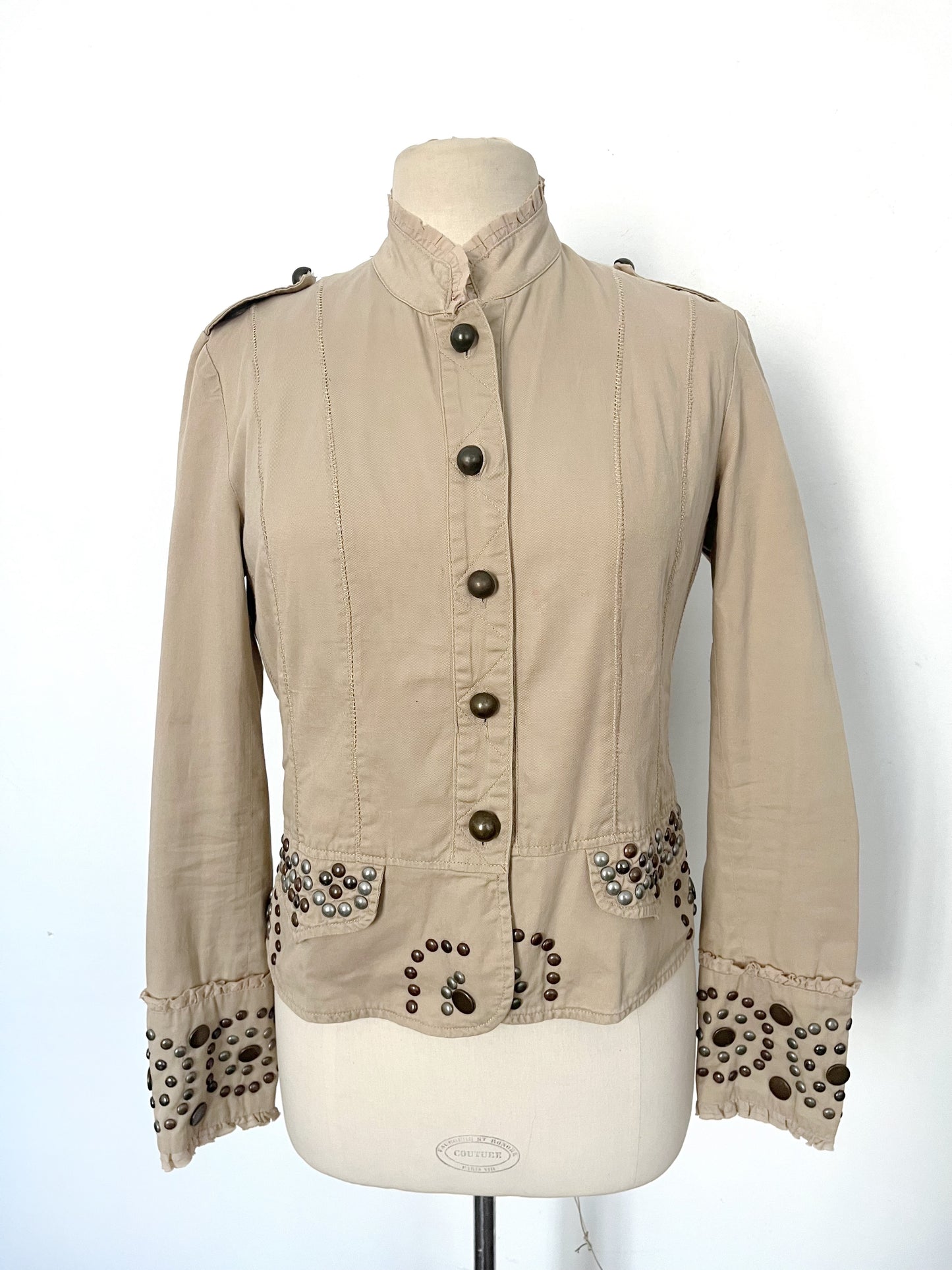 Veste vintage légère style officier – Taille 38