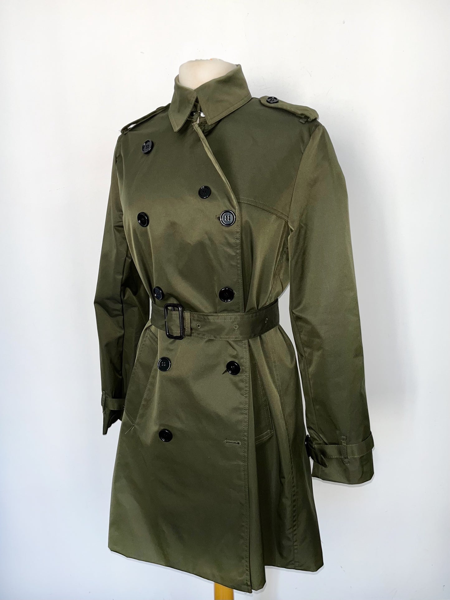 Manteau trench mi-long kaki – Taille XL/42