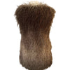 Gilet long sans manches fausse fourrure marron dégradé - 38/M