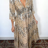 Robe de cérémonie à sequins argentée ( SOLD OUT )