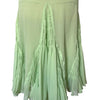 Jupe Midi Taille Basse à Fronces — 40 FR (L) — Vert Pastel Fluo — Style Y2K / Fairycore