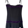 Ensemble Mini Robe / Tunique & Boléro Maille Ajourée Whimsigoth Velours Violet — T. 34/36 (XS/S)