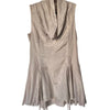 Robe Courte Col Bénitier Iridescente Coton & Soie — T. 38 (M) — Made in Belgium