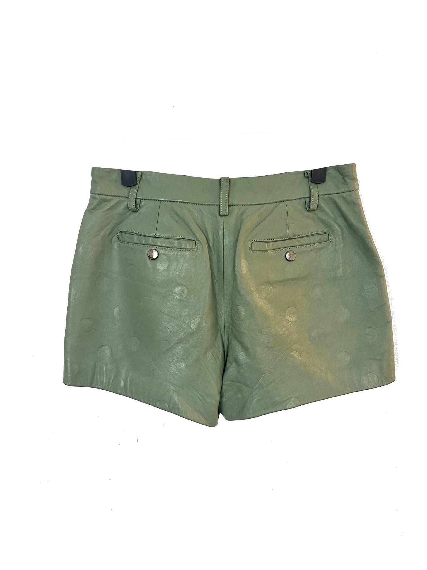 Short en Cuir D’agneau Vert Sauge — Marc BY Marc Jacobs — Taille 38