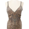 Robe de soirée vintage perlée & sequins – Éclat Rétro – Taille 42