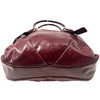SAC À MAIN VINTAGE EN CUIR BORDEAUX - NANNINI