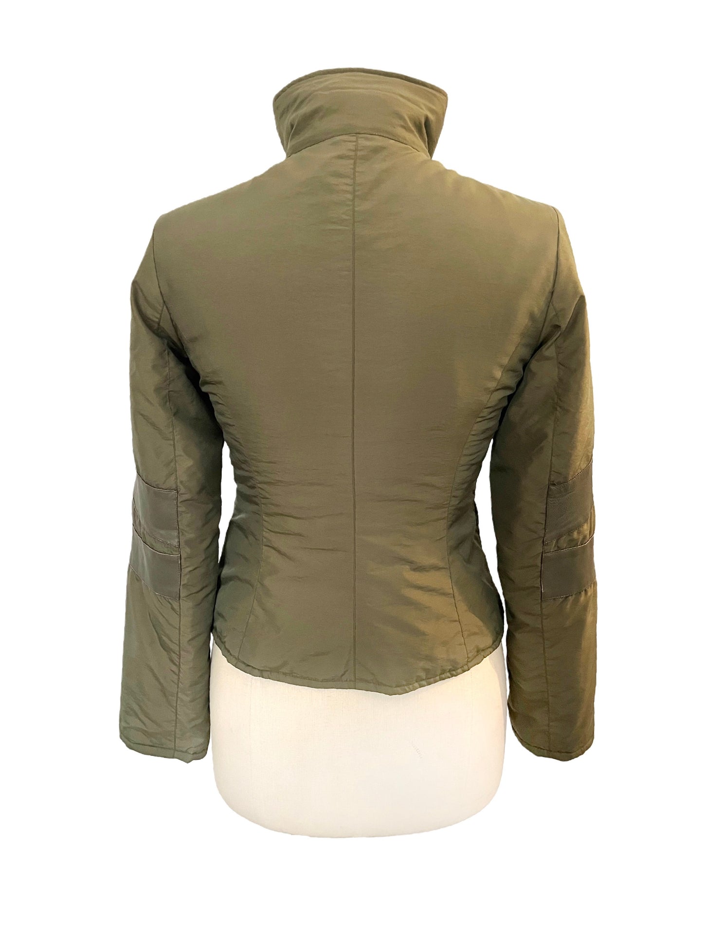 Veste cintrée technique kaki style futuriste / sport chic - Taille 36