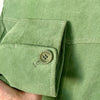 Veste vintage en cuir véritable vert clair – Taille 40