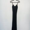 Robe de soirée vintage longue à fines bretelles – Taille 36/38