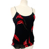 Top fluide fleuri à volants – Taille 38