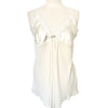Top Tunique Esprit Lingerie Satin Blanc Nacré & Mousseline — taille 40/42 — coquette / boudoir chic / Y2K