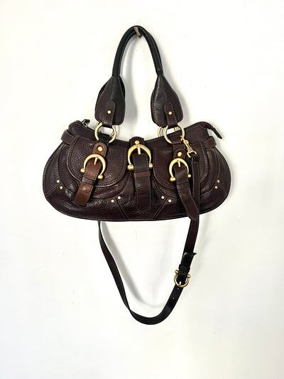 Sac à main Coccinelle en cuir marron chocolat ( SOLD OUT )