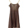 Robe midi vintage en tulle & biais froncés — (made in italy) — taille 36