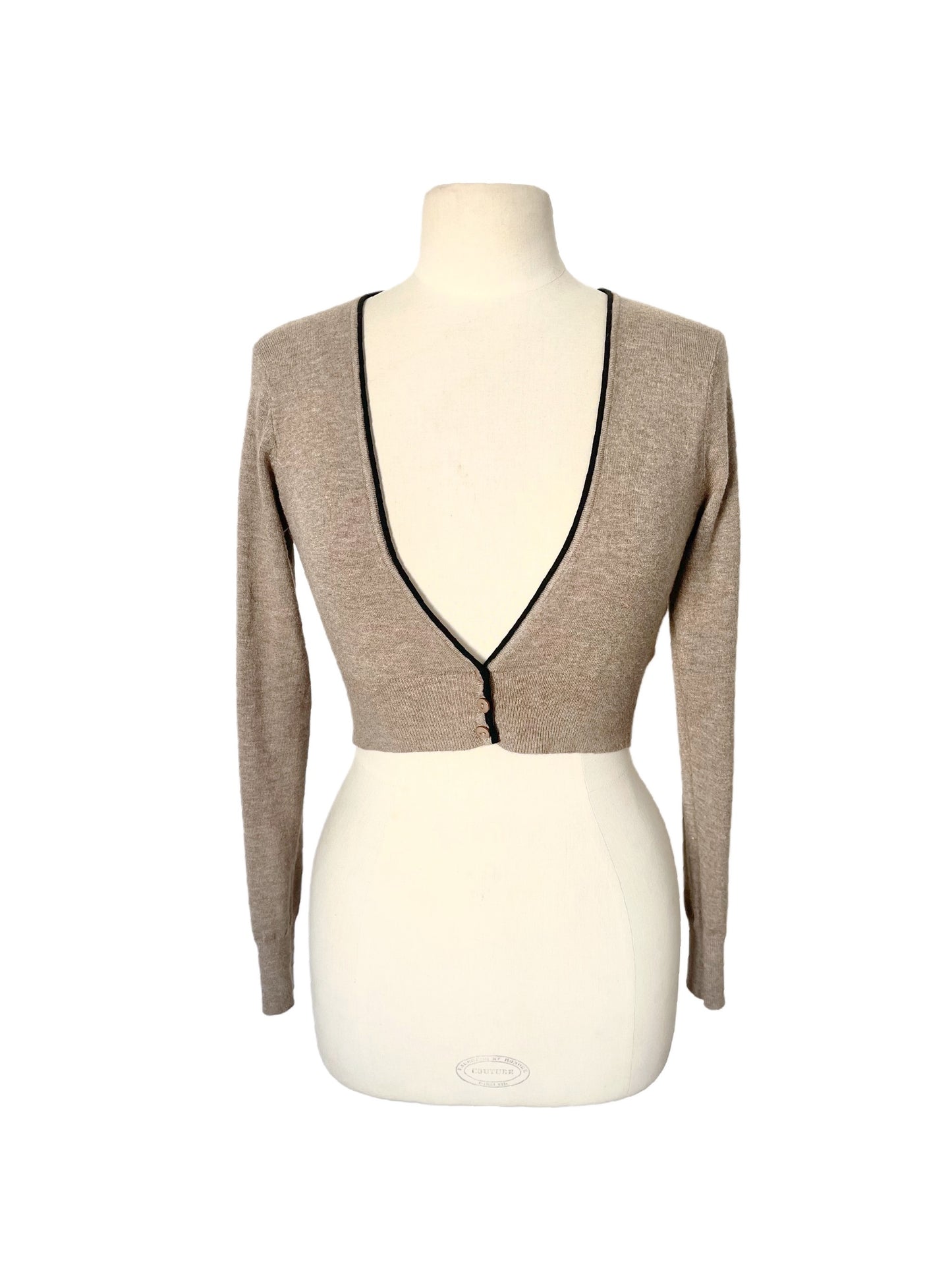 BOLÉRO TAUPE ULTRA-SOFT — TAILLE 36/38