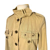 Veste Courte Saharienne Beige Sable Style Militaire Chic — T. 40