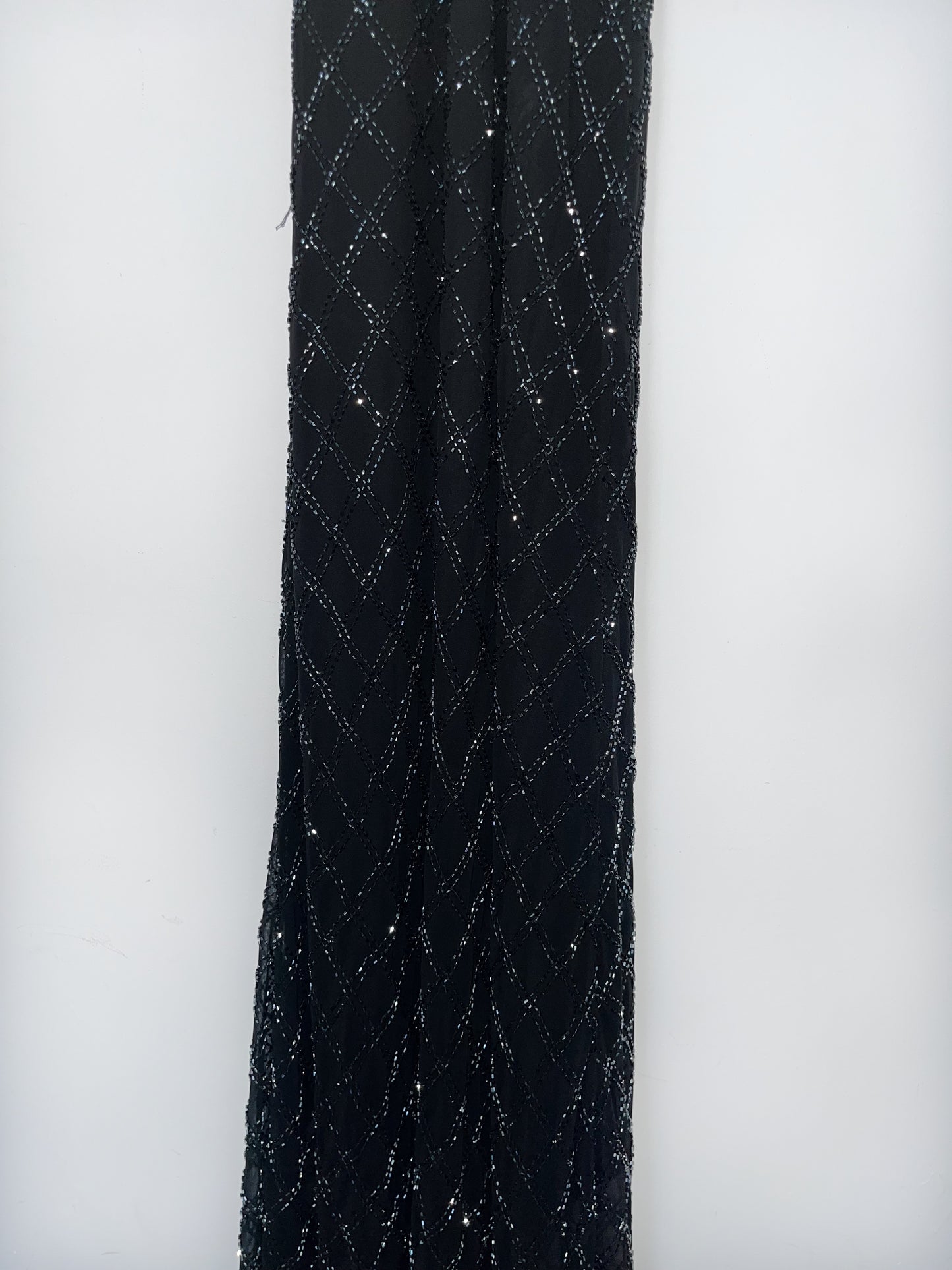 Robe de soirée vintage longue à fines bretelles – Taille 36/38