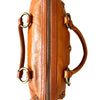 Sac Baguette Vintage Cuir Véritable Camel & Mordoré - Boho Chic - Made in Italy (S/M)