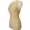 Top de cérémonie vintage brodé de perles et sequins — (Chiné en Italie) — taille 36/38