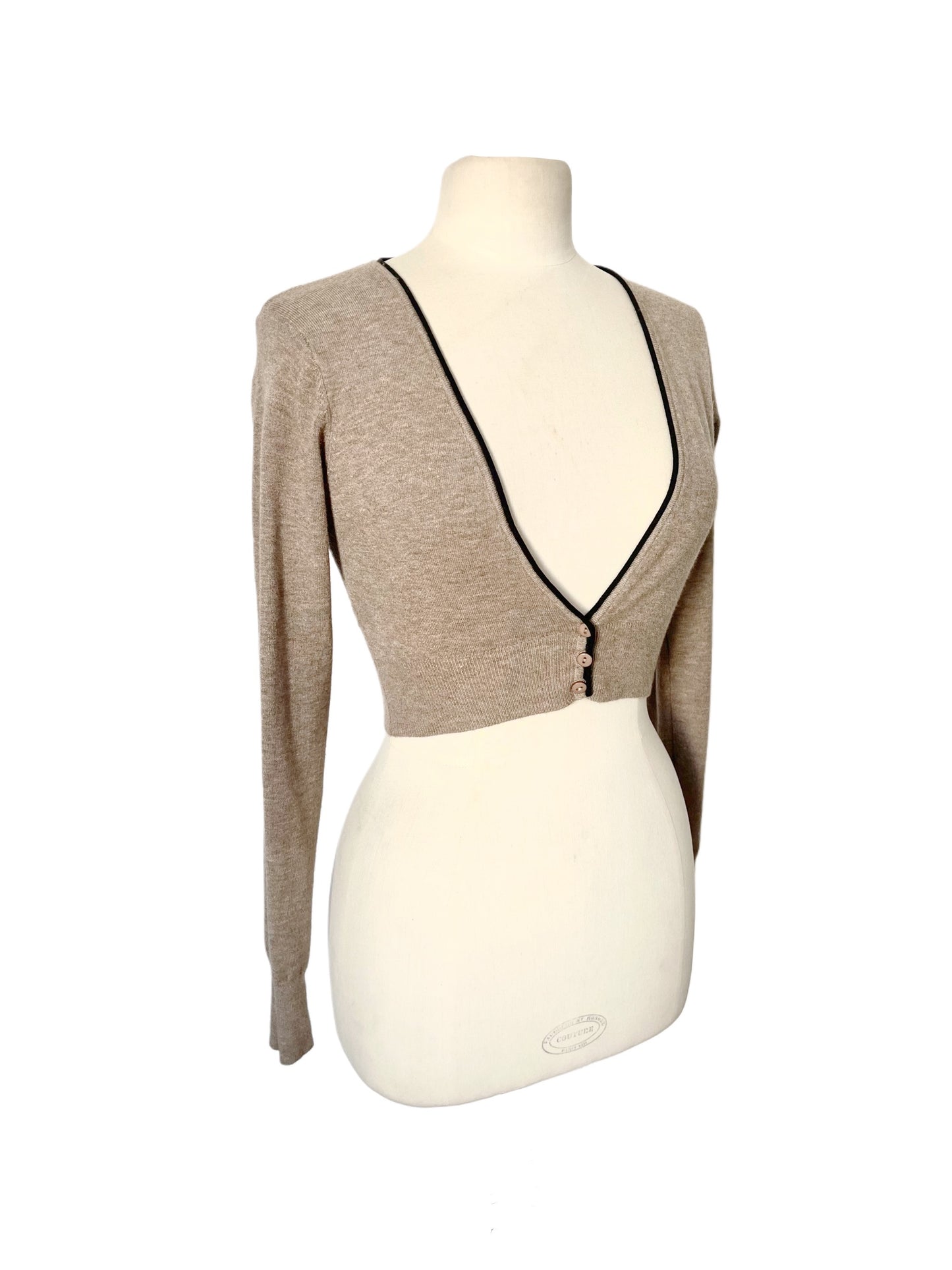 BOLÉRO TAUPE ULTRA-SOFT — TAILLE 36/38