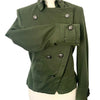 Veste Officier Vintage Kaki à Boutonnage Croisé — Taille 36 — Indie Sleaze