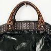Sac à main en cuir vernis Francesco Biasa