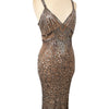 Robe de soirée vintage perlée & sequins – Éclat Rétro – Taille 42