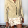 Veste vintage beige style officier – Taille 40