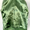 Veste vintage en cuir véritable vert clair – Taille 40