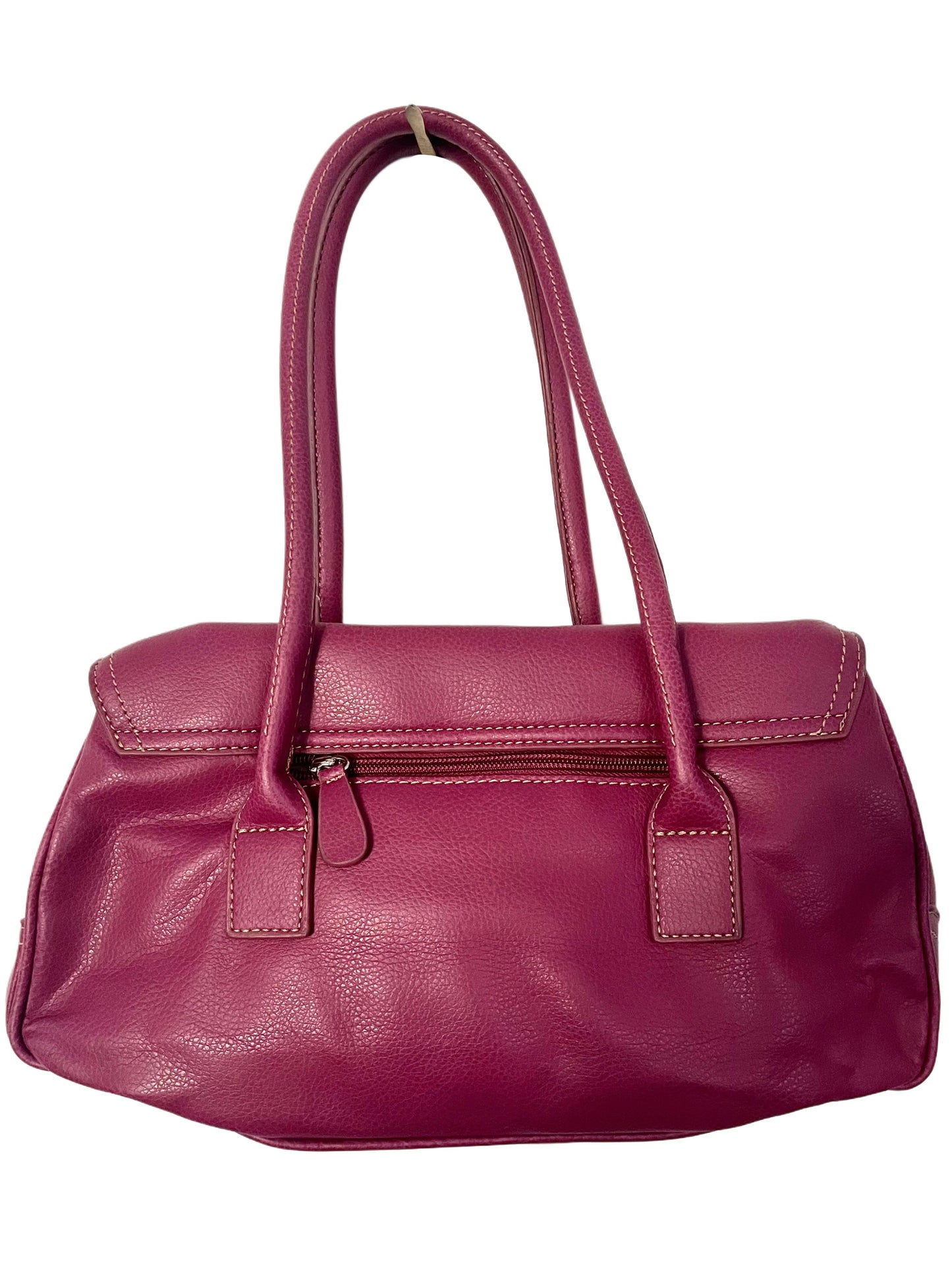 SAC À MAIN VINTAGE EN CUIR GRAINÉ FUSHIA – GABOR
