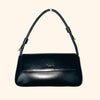 Sac à Main Baguette en Cuir Lisse Noir Alexander ( SOLD OUT )