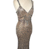 Robe de soirée vintage perlée & sequins – Éclat Rétro – Taille 42