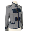 Veste officier cintrée bleu/gris – Taille 40