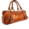 Sac Baguette Vintage Cuir Véritable Camel & Mordoré - Boho Chic - Made in Italy (S/M)