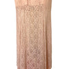 Robe de Cérémonie Longue en Dentelle Rose Pâle — 38/40 (M/L) — Style Romantique / Y2K