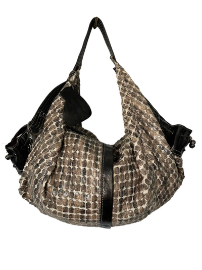 Sac à Main Demi-Lune Texturé et Verni — Format Large — Style Bohème Chic Y2K