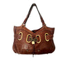 Sac à main vintage en cuir marron – Style boho chic
