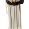 Robe midi vintage en tulle & biais froncés — (made in italy) — taille 36
