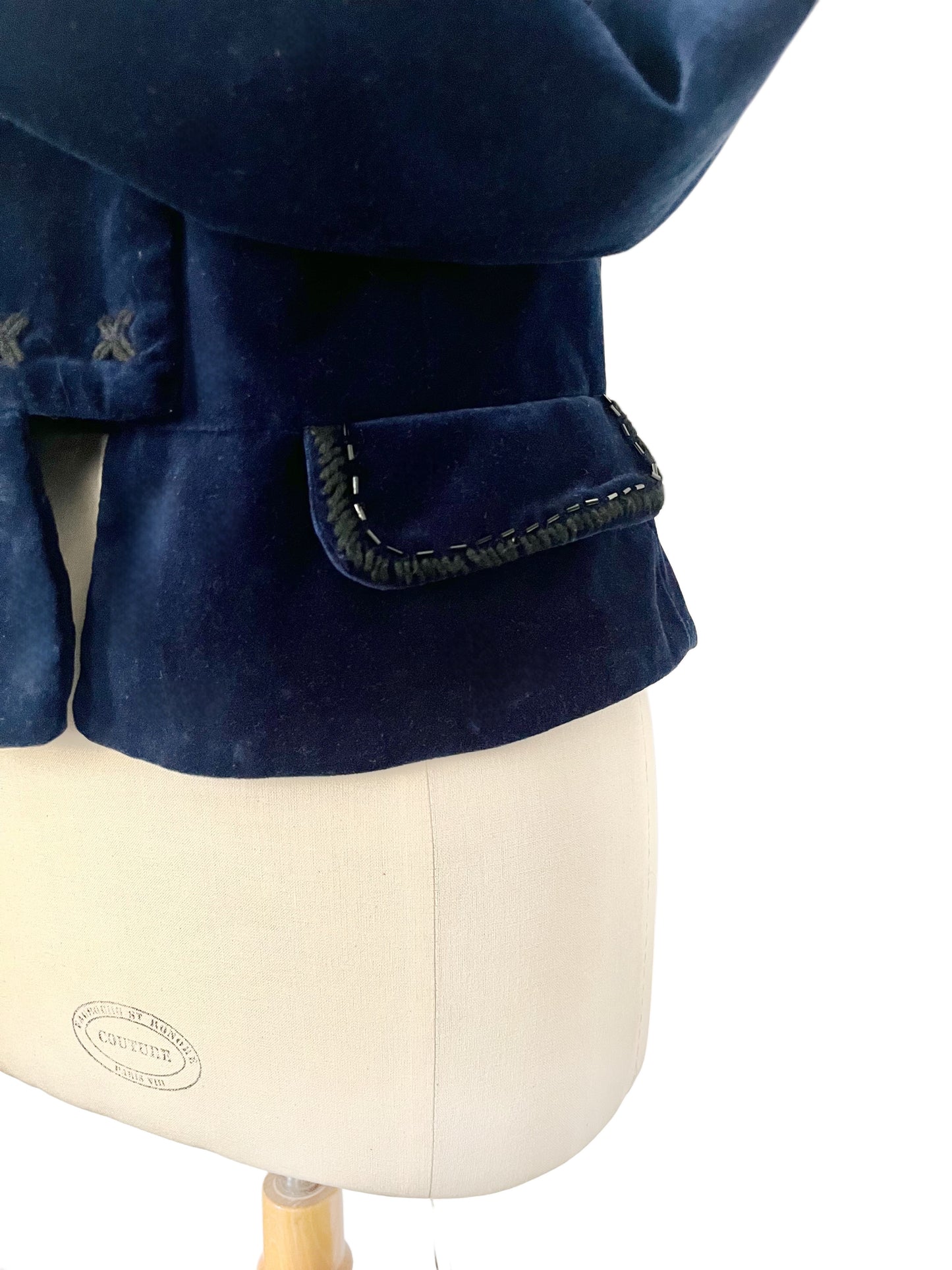 Veste courte Massimo Dutti en velours – Taille 40