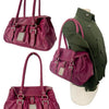 SAC À MAIN VINTAGE EN CUIR GRAINÉ FUSHIA – GABOR