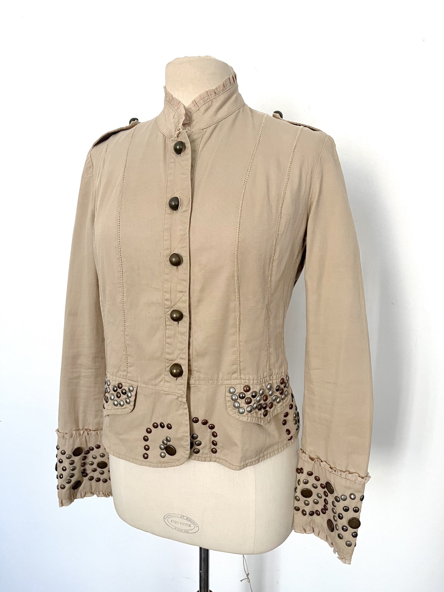 Veste vintage légère style officier – Taille 38
