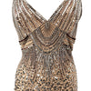 Robe de soirée vintage perlée & sequins – Éclat Rétro – Taille 42