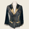 Veste blazer en jean et détails broderies perlés ( SOLD OUT )