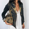 Veste blazer en jean et détails broderies perlés ( SOLD OUT )