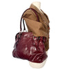SAC À MAIN VINTAGE EN CUIR BORDEAUX - NANNINI